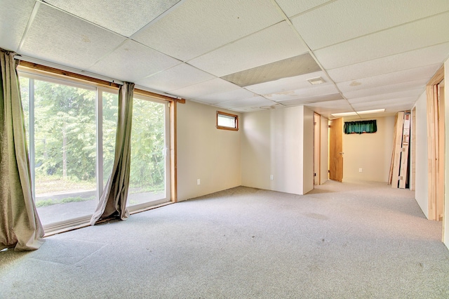 5370 Skyline Dr, Highland Heights, KY 41076 - unfurnished room with light carpet and a paneled ceiling