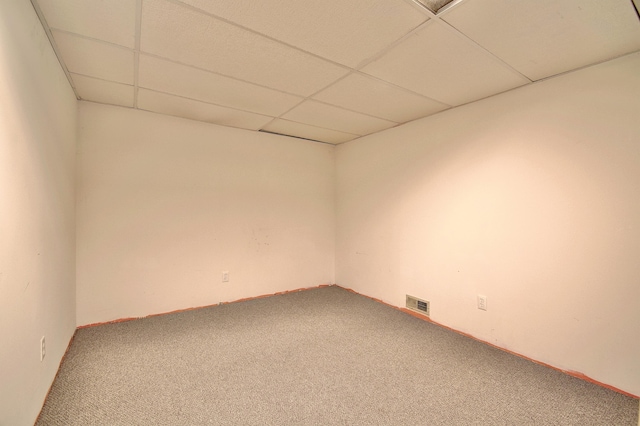 5370 Skyline Dr, Highland Heights, KY 41076 - carpeted spare room with a drop ceiling