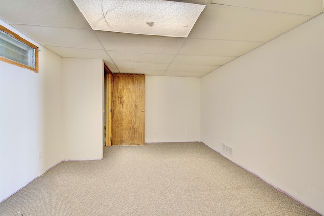 5370 Skyline Dr, Highland Heights, KY 41076 - finished basement with carpet floors and a drop ceiling