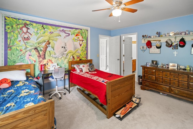 25 Regiment Ct, Wilder, KY 41076 - bedroom featuring carpet floors and a ceiling fan