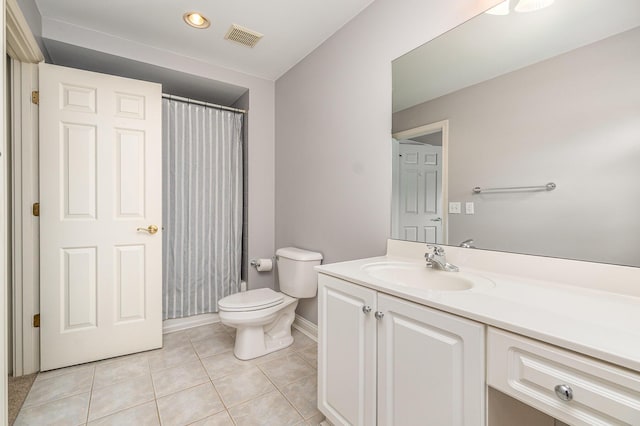2316 Pinnacle Ct, Hebron, KY 41048 - bathroom with vanity, tile patterned flooring, and a shower with shower curtain