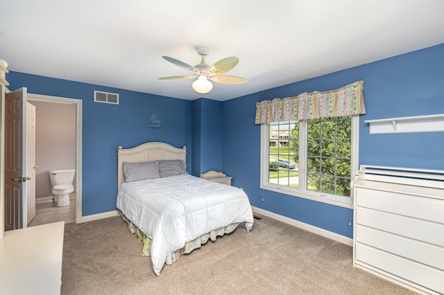 2316 Pinnacle Ct, Hebron, KY 41048 - carpeted bedroom with ceiling fan and ensuite bath