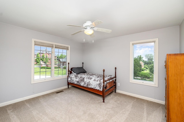 2316 Pinnacle Ct, Hebron, KY 41048 - bedroom featuring light colored carpet and ceiling fan
