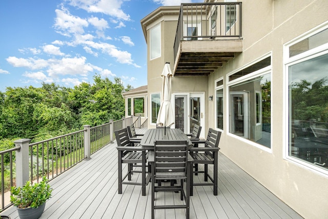 2316 Pinnacle Ct, Hebron, KY 41048 - deck with outdoor dining area