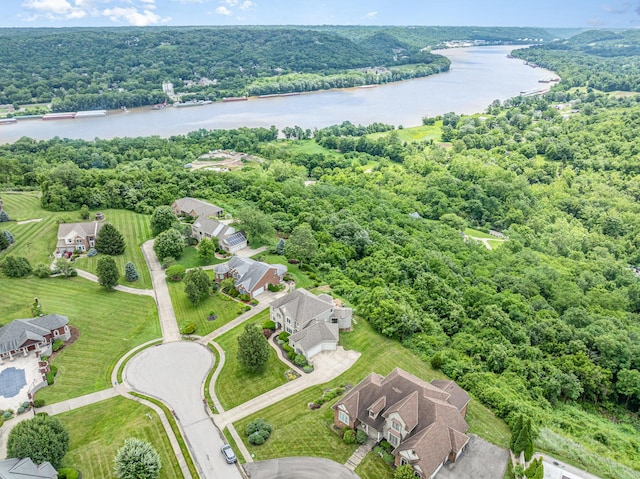 2316 Pinnacle Ct, Hebron, KY 41048 - bird's eye view of a nearby body of water and a heavily wooded area