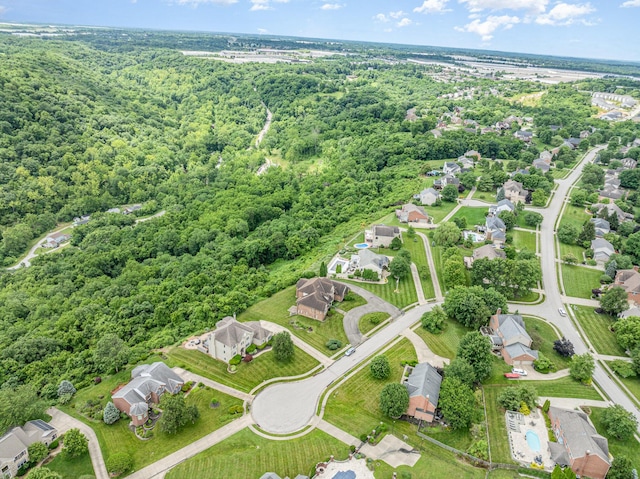 2316 Pinnacle Ct, Hebron, KY 41048 - aerial view of residential area with a heavily wooded area