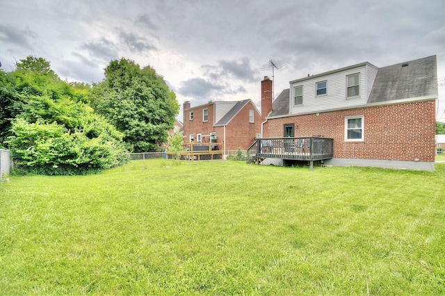 2 Doris Dr, Latonia, KY 41015 - rear view of property with brick siding and a wooden deck
