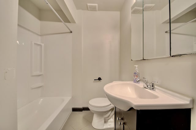 2 Doris Dr, Latonia, KY 41015 - full bathroom with tile patterned floors, vanity, and  shower combination