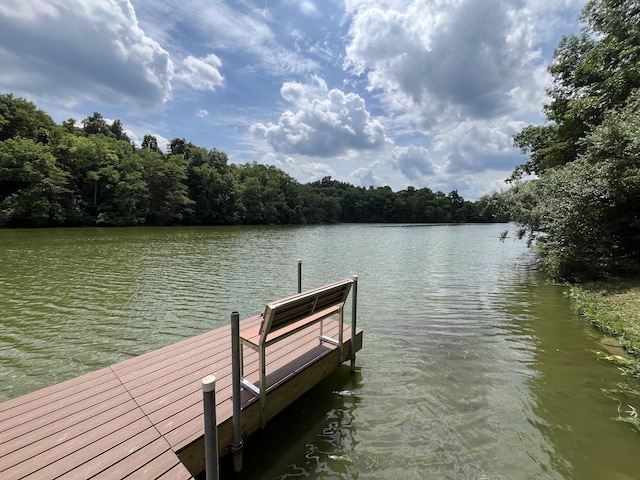 567 Rose Bourne Ln, Owenton, KY 40359 - dock area featuring a water view and a forest view