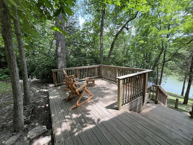 567 Rose Bourne Ln, Owenton, KY 40359 - wooden deck featuring a water view