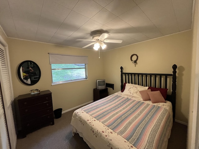 567 Rose Bourne Ln, Owenton, KY 40359 - carpeted bedroom with baseboards and a ceiling fan