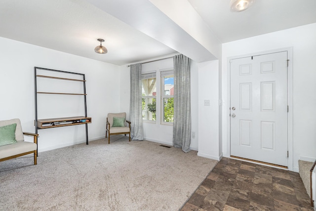 6638 Glencree Ln, Union, KY 41091 - entrance foyer with carpet floors and stone finish flooring