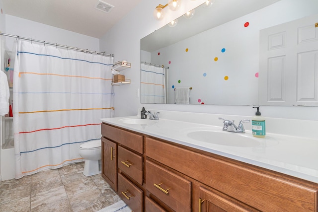 6638 Glencree Ln, Union, KY 41091 - full bathroom featuring double vanity and shower / bath combo