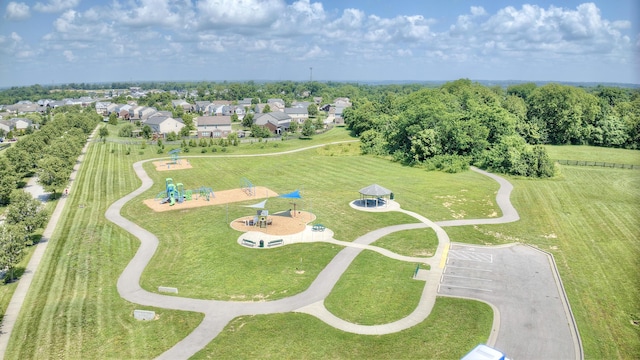 1025 Wakefield Ct, Hebron, KY 41048 - aerial view of residential area featuring a recreational park