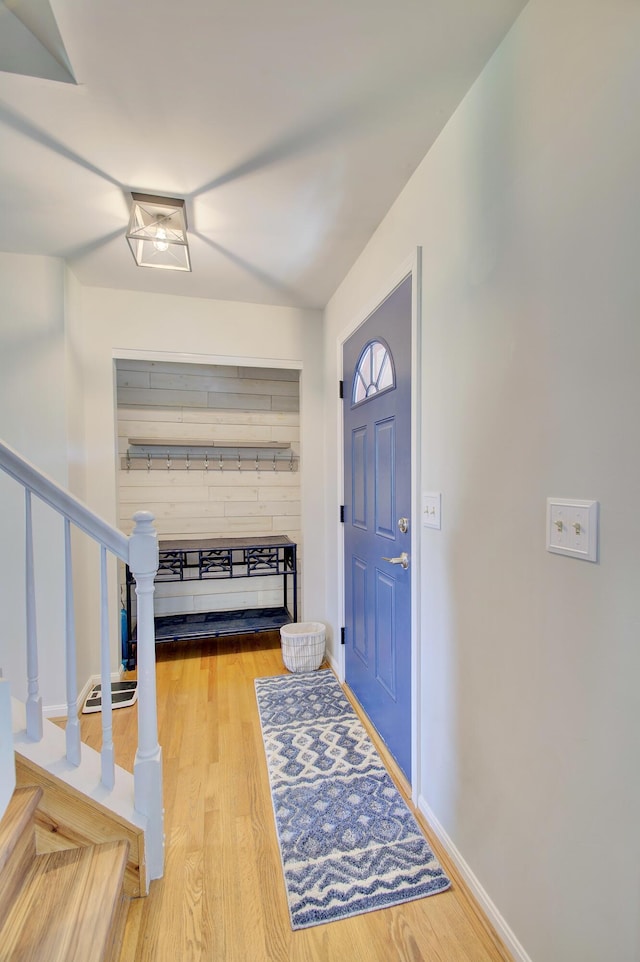 1025 Wakefield Ct, Hebron, KY 41048 - entryway with wood finished floors and stairway