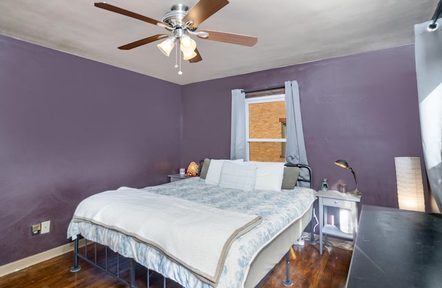 305 Helen St, Ludlow, KY 41016 - bedroom featuring wood finished floors and ceiling fan