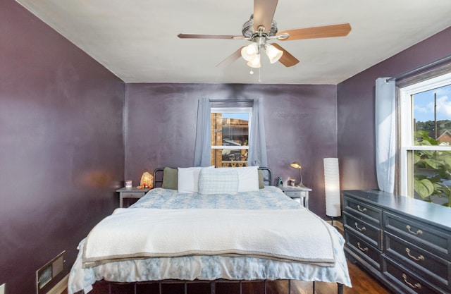 305 Helen St, Ludlow, KY 41016 - bedroom with wood finished floors and ceiling fan