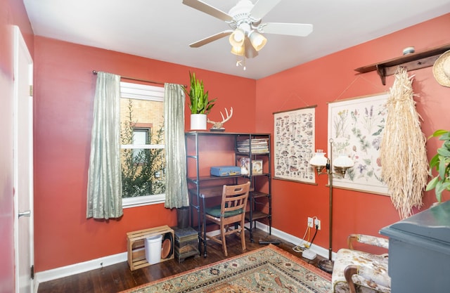 305 Helen St, Ludlow, KY 41016 - office space featuring wood finished floors and ceiling fan