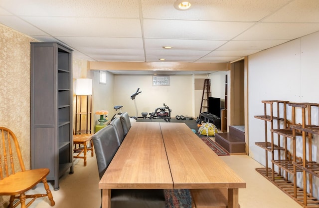 305 Helen St, Ludlow, KY 41016 - dining space with a drop ceiling