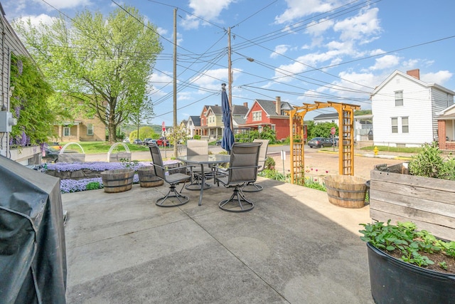 305 Helen St, Ludlow, KY 41016 - view of patio / terrace with outdoor dining area and a residential view