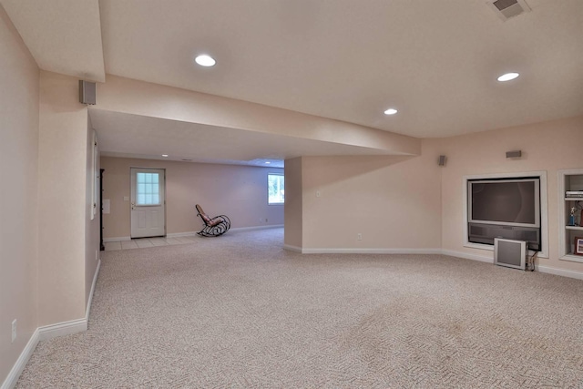 6315 Baymiller Ln, Burlington, KY 41005 - basement featuring light carpet and recessed lighting