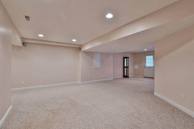 6315 Baymiller Ln, Burlington, KY 41005 - basement with light colored carpet and recessed lighting