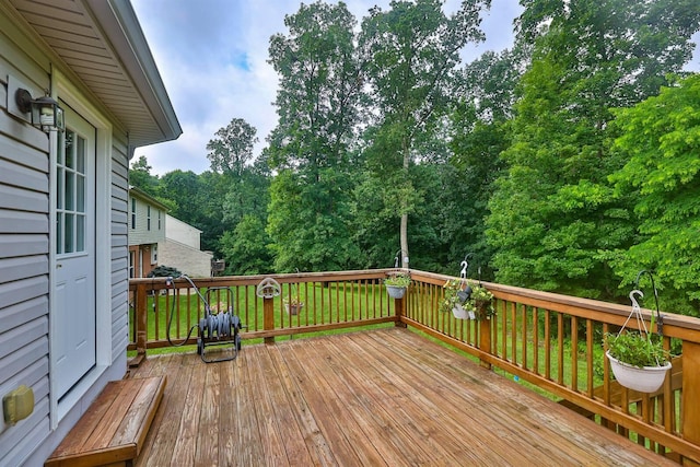 6315 Baymiller Ln, Burlington, KY 41005 - view of wooden deck