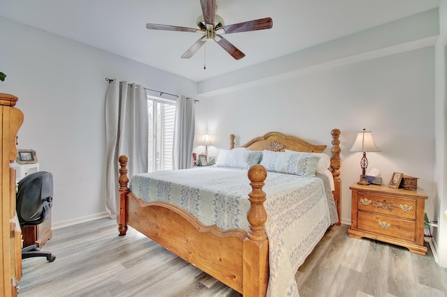 7305 Centrecrest Ln Unit G, Florence, KY 41042 - bedroom with wood finished floors and ceiling fan
