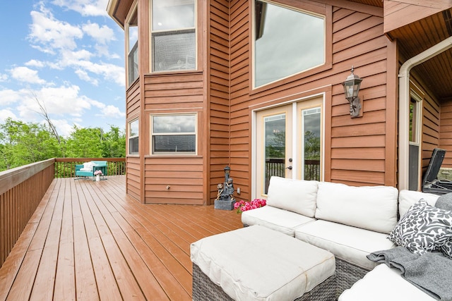 9500 Lower River Rd, Burlington, KY 41005 - wooden terrace featuring an outdoor living space