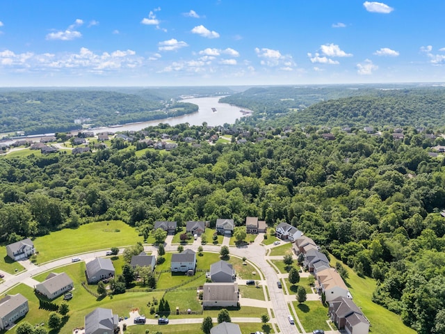 2373 Frontier Dr, Hebron, KY 41048 - aerial view of residential area with a forest and a large body of water