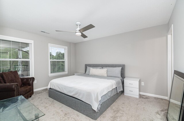 2517 Bella Rdg, Covington, KY 41017 - bedroom featuring light colored carpet and a ceiling fan
