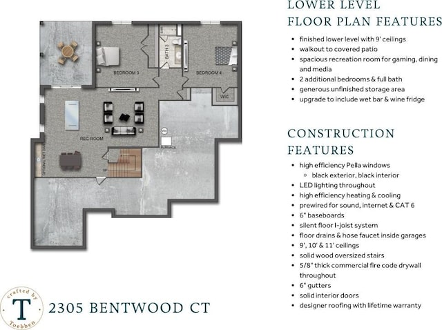 2305 Bentwood Ct, Hebron, KY 41048 - view of property floor plan