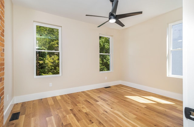243 Latta Ave, Ludlow, KY 41016 - unfurnished room featuring light wood-style flooring and ceiling fan