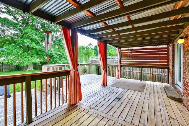 2709 Wesley Dr, Villa Hills, KY 41017 - wooden deck with a fenced backyard