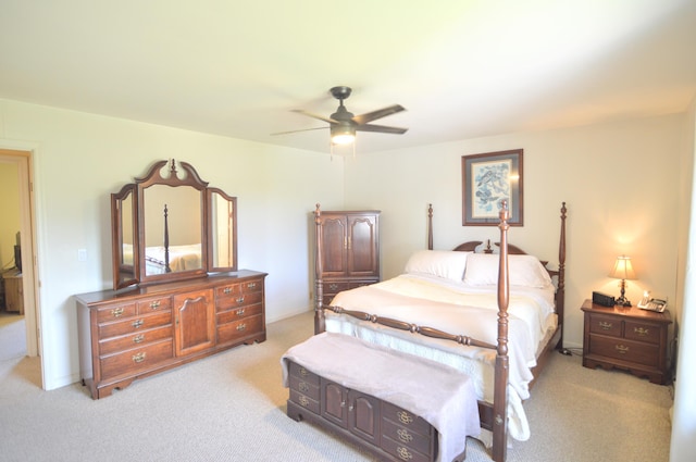 3445 Crittenden Mount Zion Rd, Dry Ridge, KY 41035 - bedroom featuring light carpet and a ceiling fan