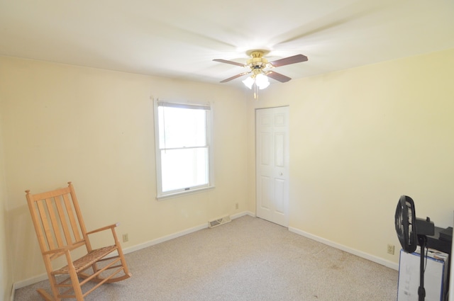 3445 Crittenden Mount Zion Rd, Dry Ridge, KY 41035 - unfurnished room with a ceiling fan and light carpet