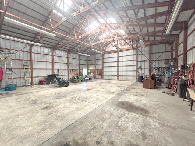 3445 Crittenden Mount Zion Rd, Dry Ridge, KY 41035 - garage with metal wall