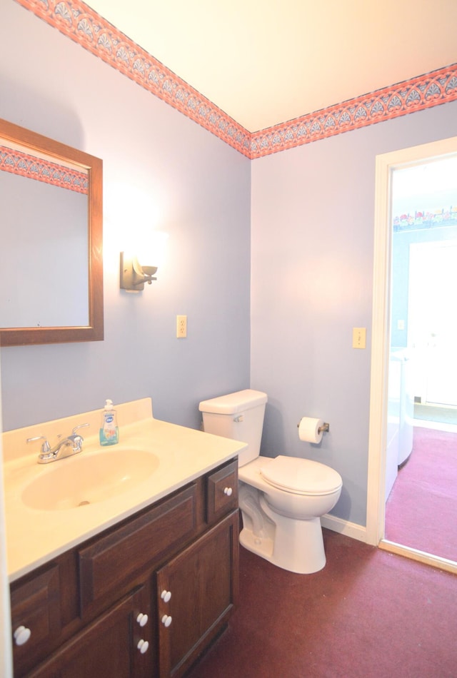 3445 Crittenden Mount Zion Rd, Dry Ridge, KY 41035 - half bathroom featuring toilet and vanity