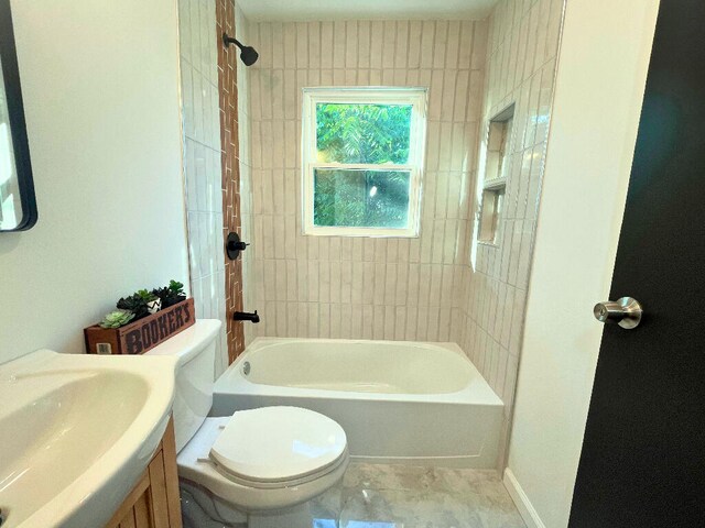 37 Fairfield Pl, Fort Thomas, KY 41075 - bathroom featuring  shower combination, vanity, and tile patterned floors