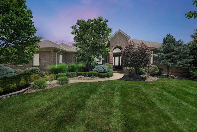 1025 Hyperion Ct, Union, KY 41091 - obstructed view of property featuring brick siding and a front yard
