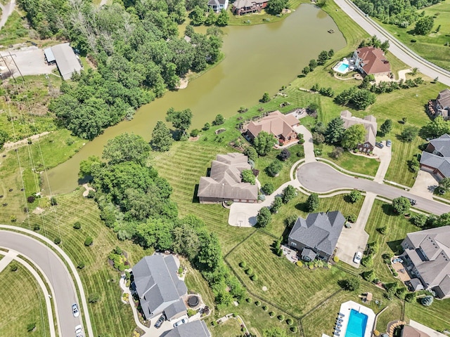 1025 Hyperion Ct, Union, KY 41091 - aerial view of property and surrounding area featuring a large body of water and nearby suburban area