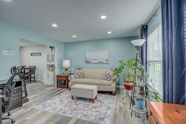 9070 Braxton Dr, Union, KY 41091 - living room with wood finished floors and recessed lighting