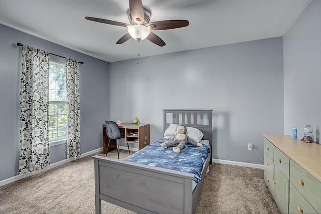 9070 Braxton Dr, Union, KY 41091 - bedroom with carpet floors and a ceiling fan