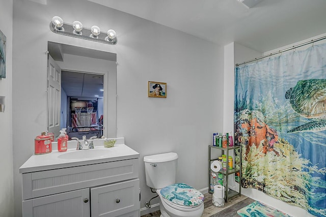 9070 Braxton Dr, Union, KY 41091 - full bathroom featuring wood finished floors and vanity