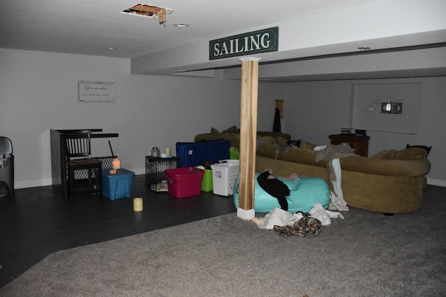 6596 Elgin Ct, Burlington, KY 41005 - finished below grade area featuring baseboards