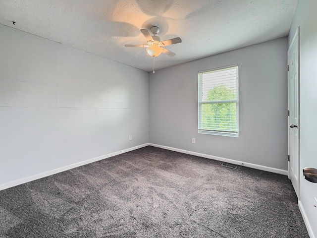 12229 Mashburn Dr, Walton, KY 41094 - unfurnished room with ceiling fan, carpet floors, and a textured ceiling