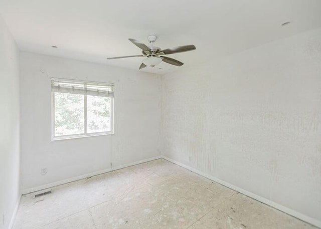 3310 Kingsburg Ct, Erlanger, KY 41018 - spare room with ceiling fan and baseboards