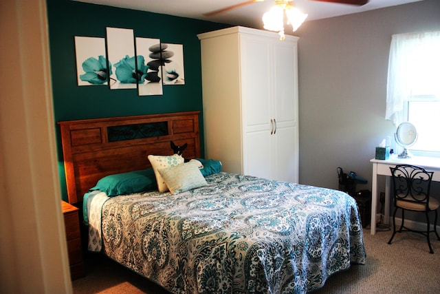 6065 Tosha Dr, Burlington, KY 41005 - carpeted bedroom with ceiling fan