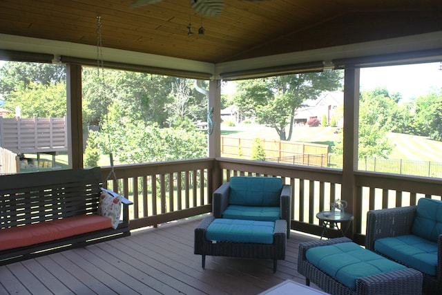 6065 Tosha Dr, Burlington, KY 41005 - deck with a ceiling fan
