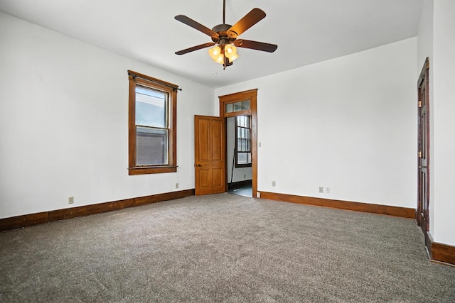 234 Walnut St, Bellevue, KY 41073 - spare room featuring carpet flooring and a ceiling fan